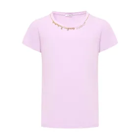 Crystal Embellished Logo T-shirt