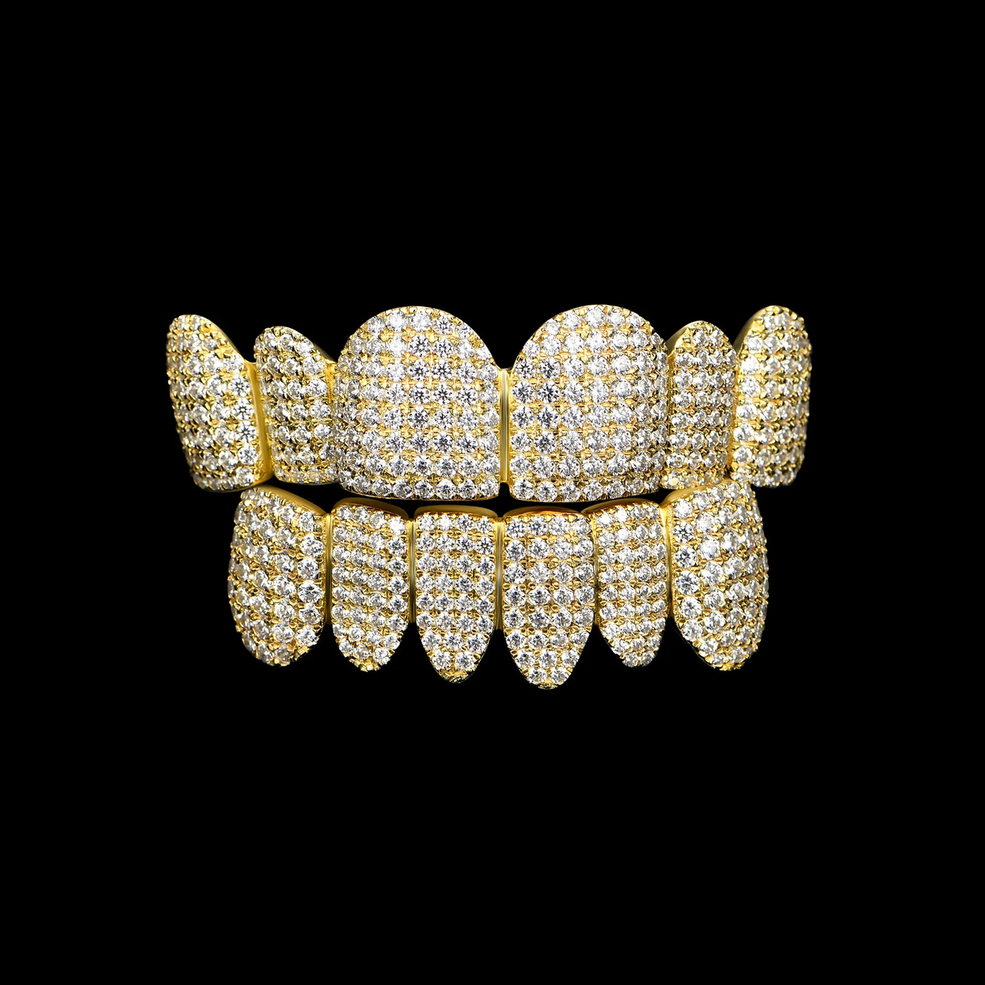 Custom Fully Iced Out Perm Cut Grillz