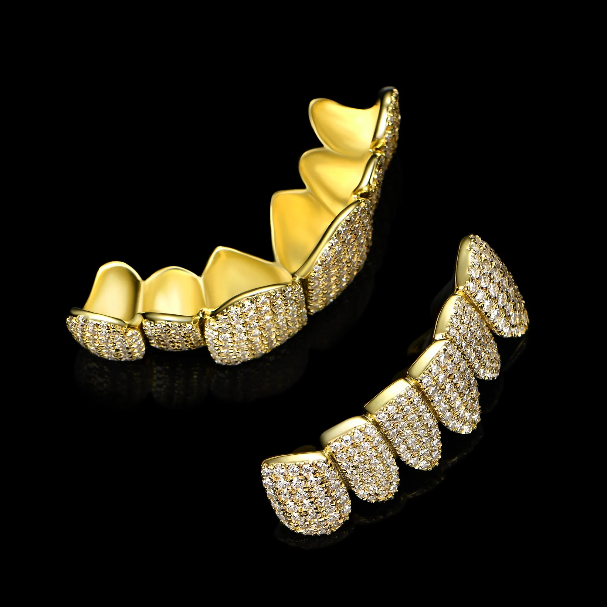 Custom Fully Iced Out Perm Cut Grillz