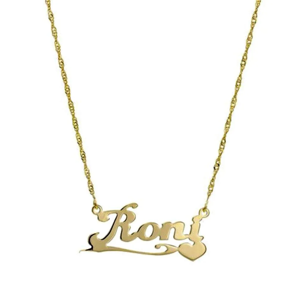 Custom name necklace silver. 925 Sterling Silver / Goldfilled. Israeli Jewelry