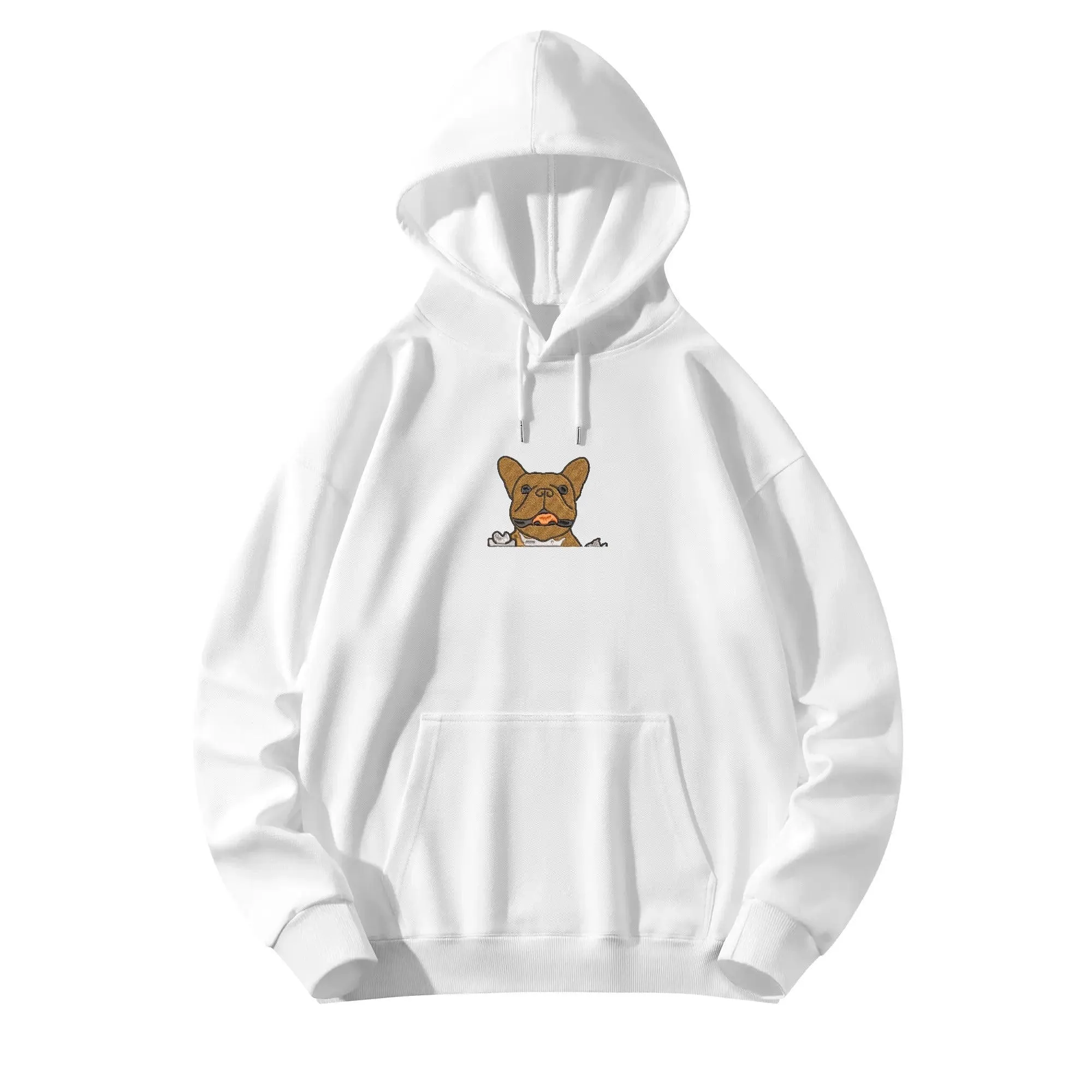 Custom Pet Face Unisex Embroidered Hoodie Personalized Sweatshirt