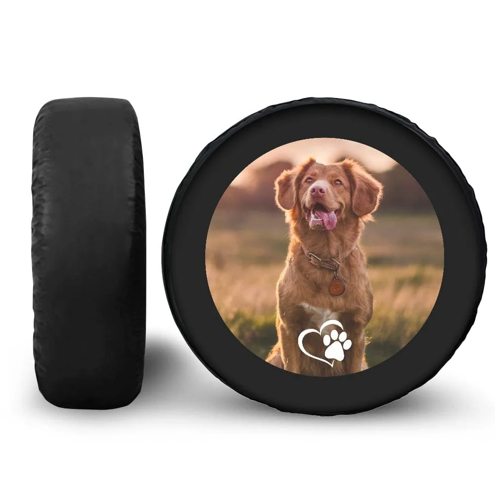 Custom Pet Photo Spare Tire Cover Wheel Cover Protectors Car Accessories 14/15/16/17/18