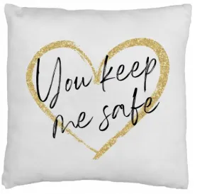 Custom Printed Pillow Cover in White or Natural