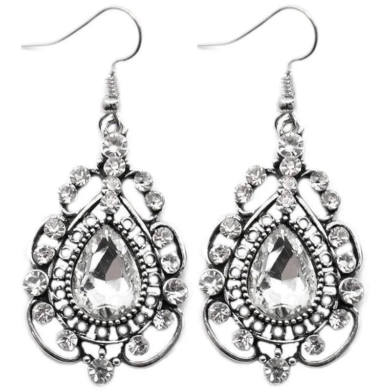 Dancing With the Stars White Gem Earrings