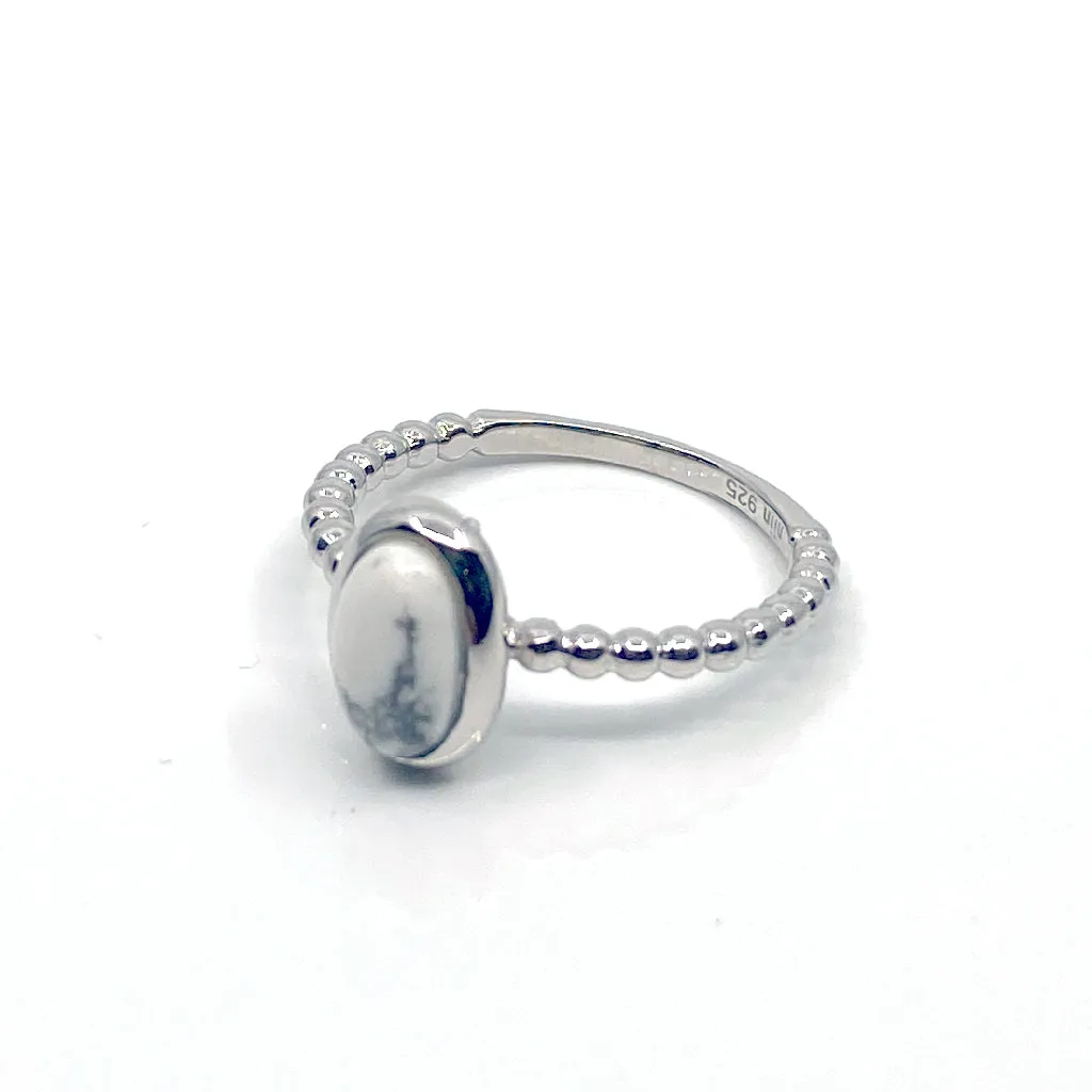 Daniella Silver Oval Stack Ring