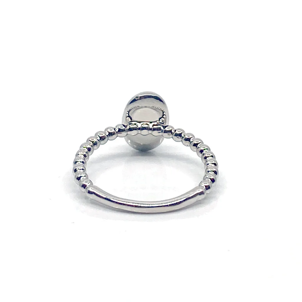 Daniella Silver Oval Stack Ring