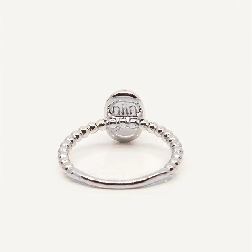 Daniella Silver Oval Stack Ring