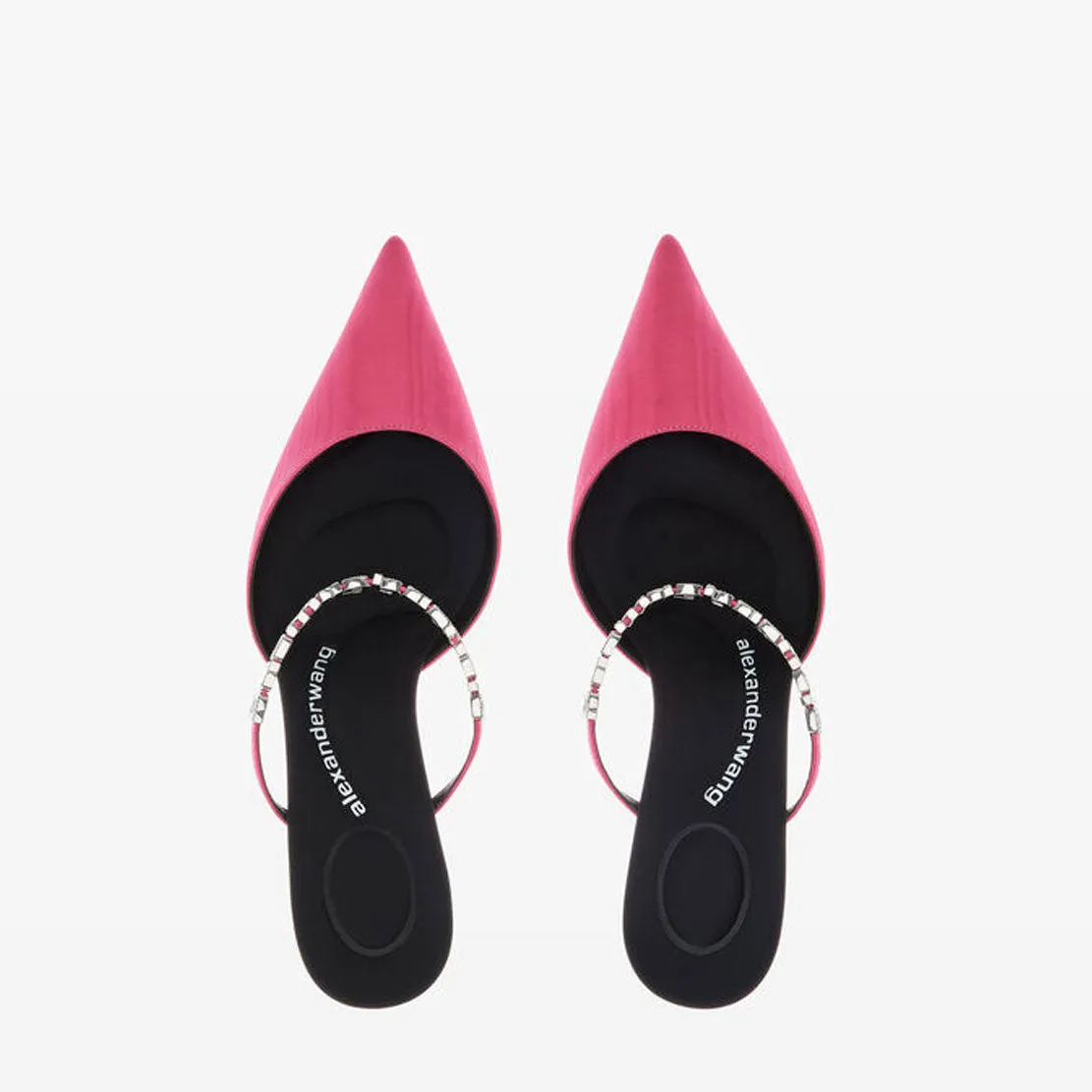 Delphine 65 Logo Strap Mule, Pink