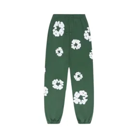 Denim Tears Cotton Wreath Green Joggers