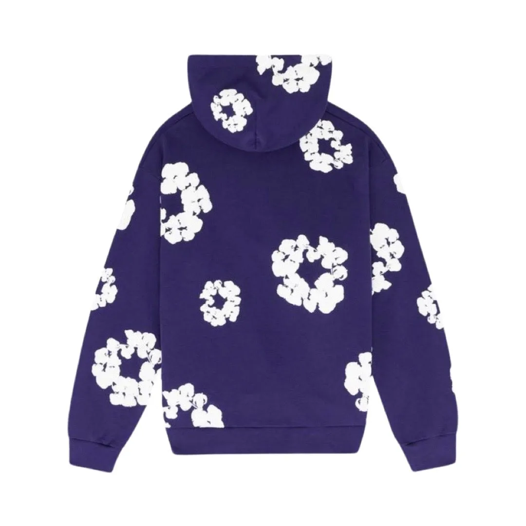 Denim Tears Cotton Wreath Purple Hoodie