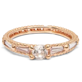 Diamond Capri Ring in Rose - Made to Order