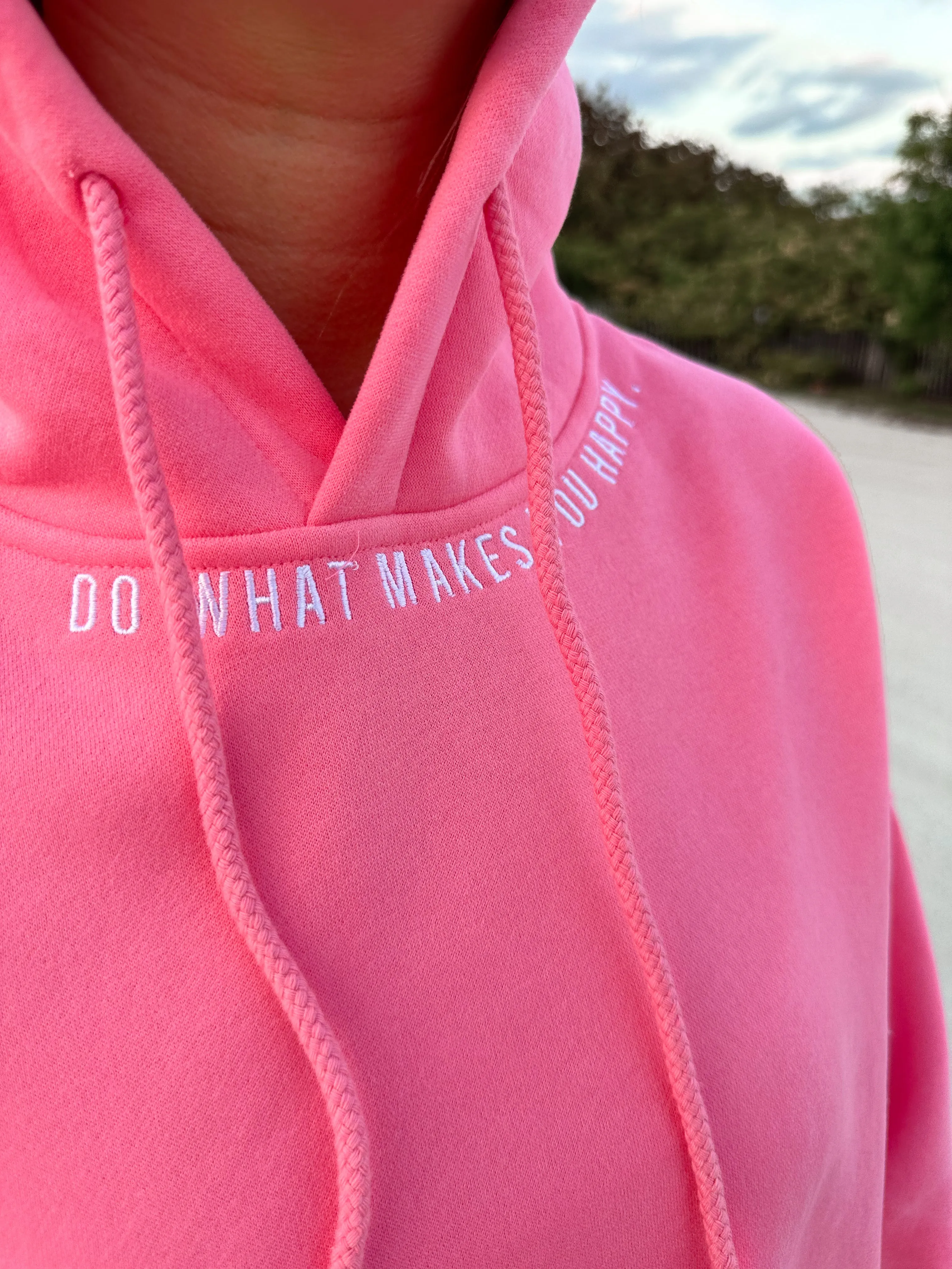 Do What Makes You Happy Embroider Hoodie