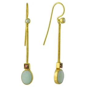 Drop Opal Earring