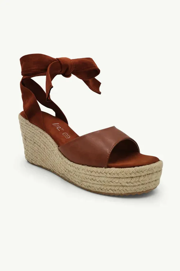 Duke Leather Espadrille - Tan