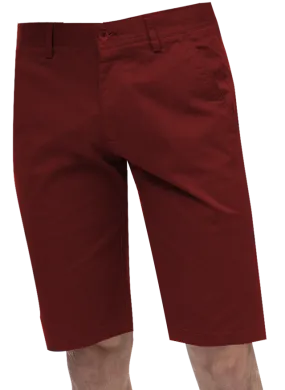 EJ Samuel Burgundy Chino Short Pants CHS01