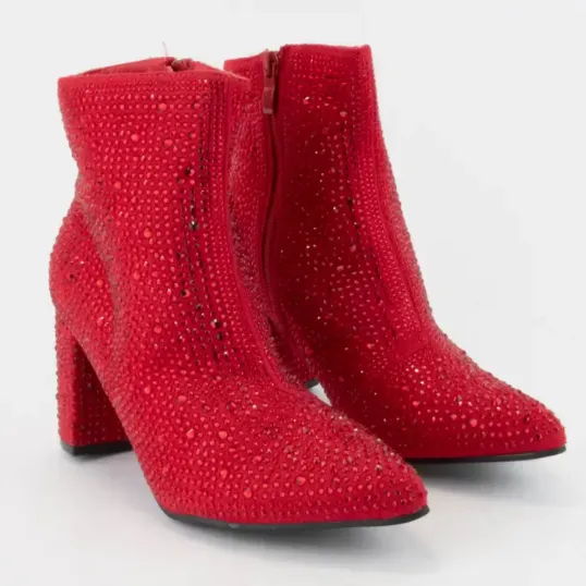 Electric Cowgirl Bedazzled Shimmer Ankle Boot