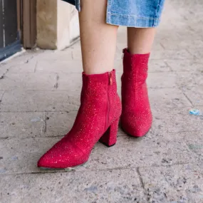 Electric Cowgirl Bedazzled Shimmer Ankle Boot