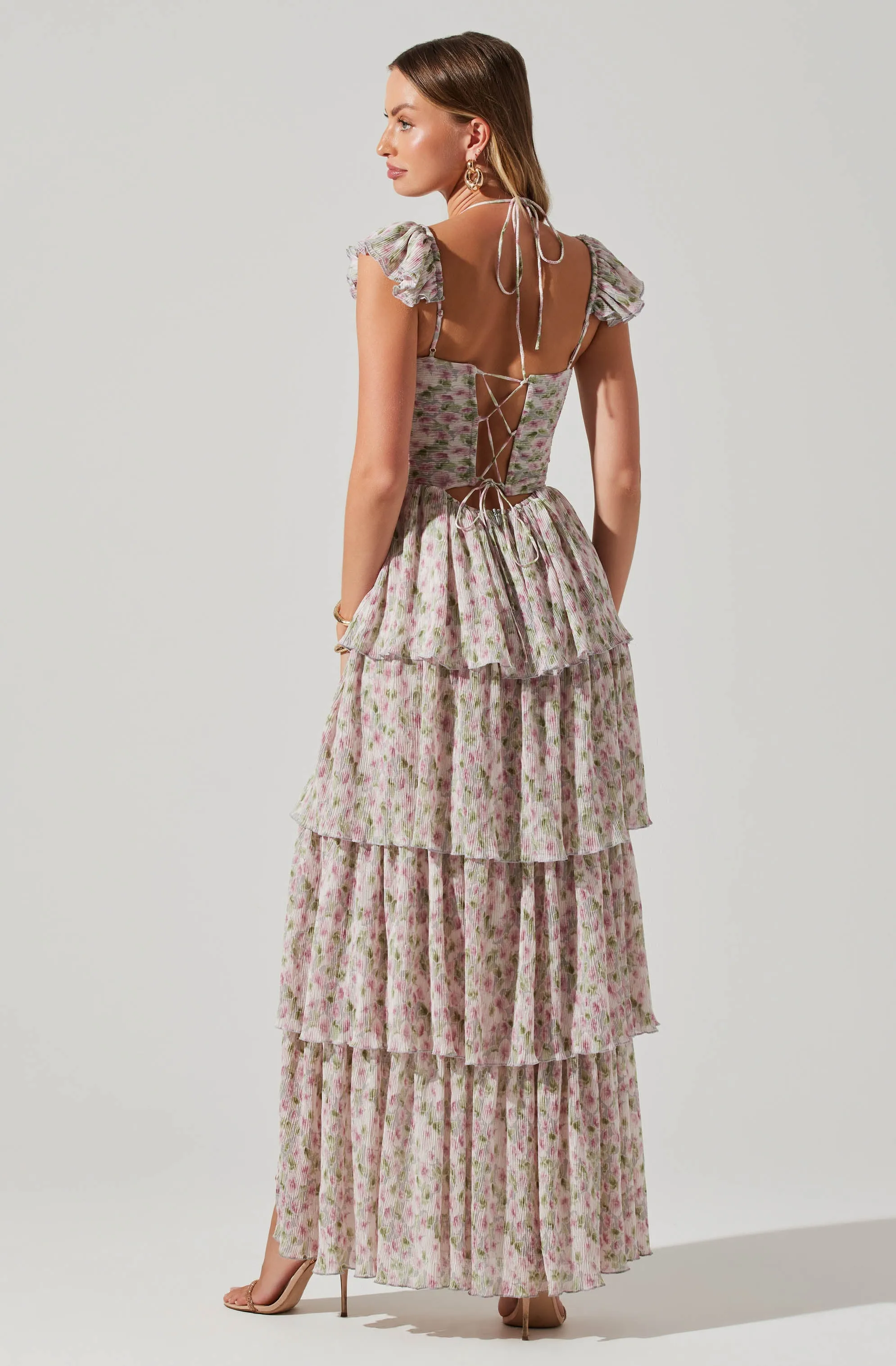 Emmeline Floral Tiered Maxi Dress