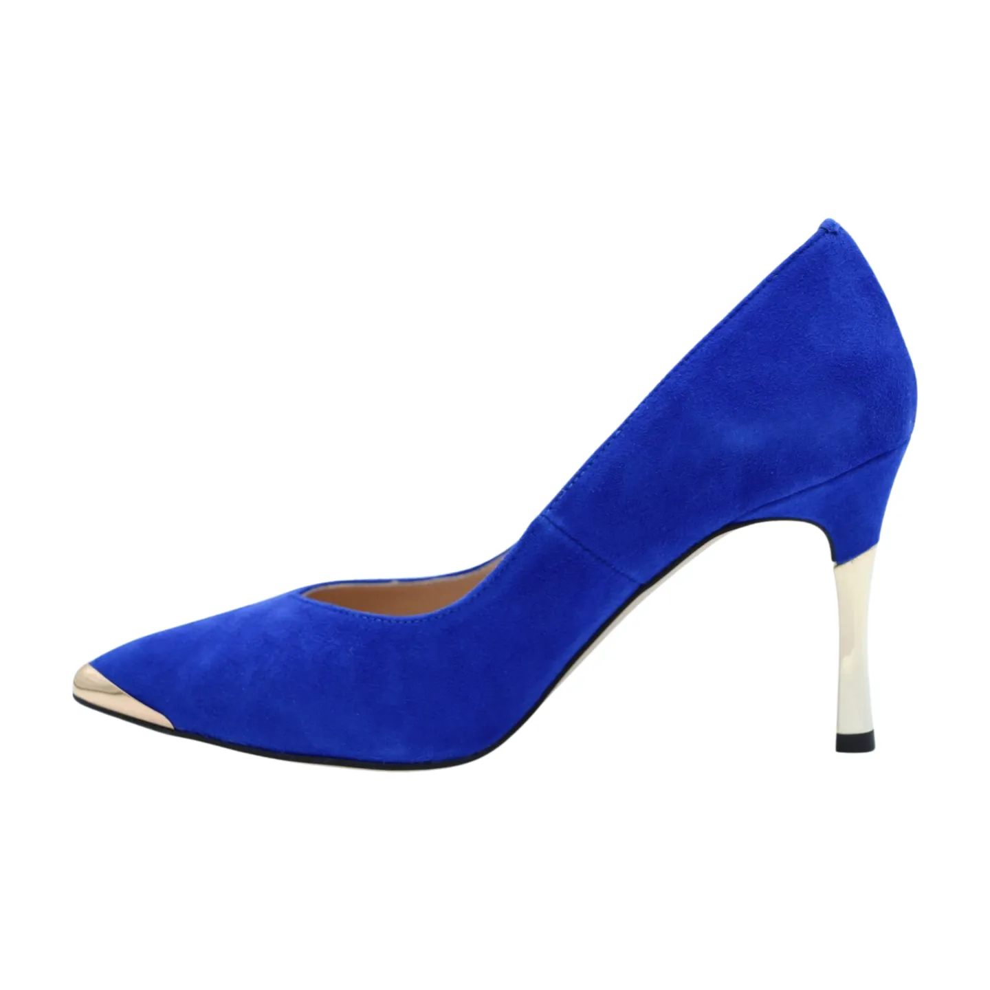 FABUCCI Royal Blue  Suede Pointed Toe Heels