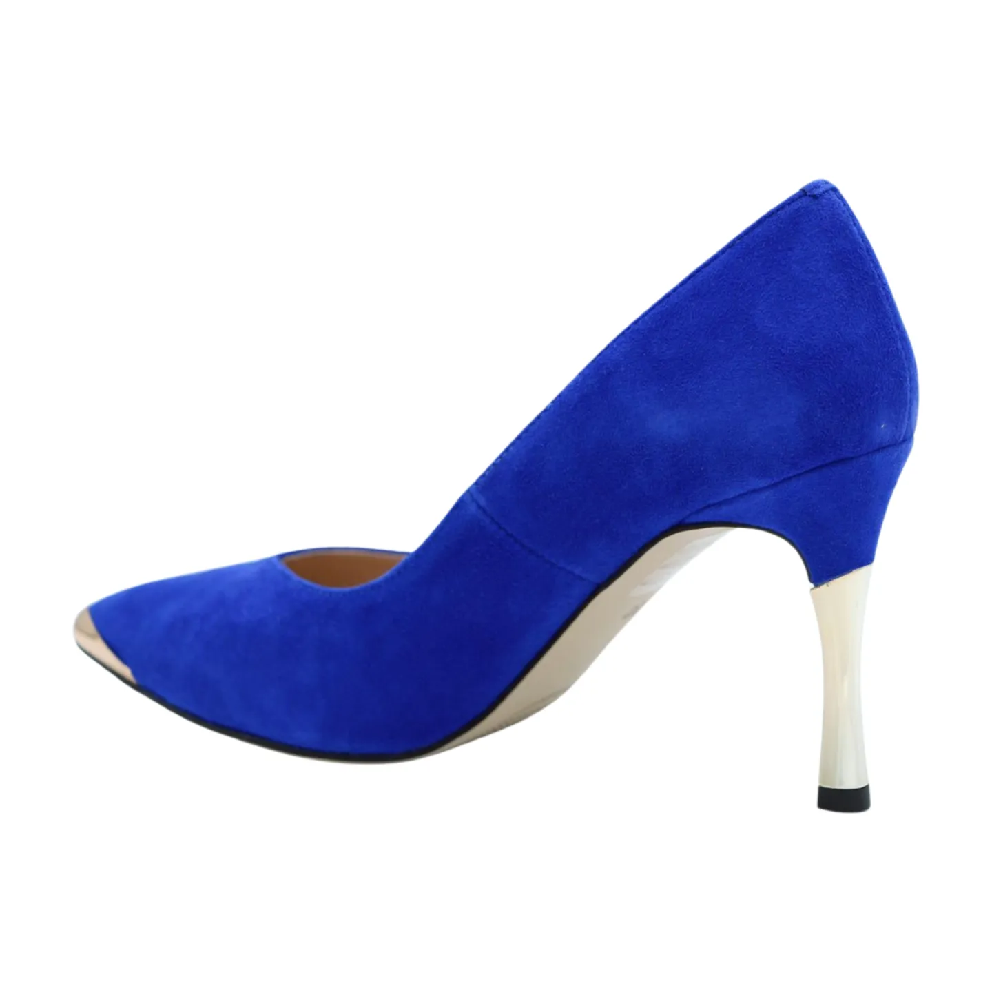 FABUCCI Royal Blue  Suede Pointed Toe Heels