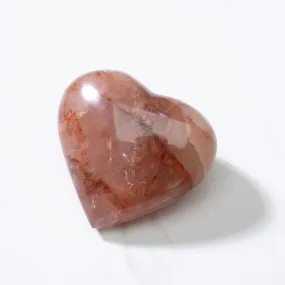 Fire Quartz Gemstone Heart Carving - 2.5