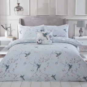 Floral Hummingbird Duvet Set