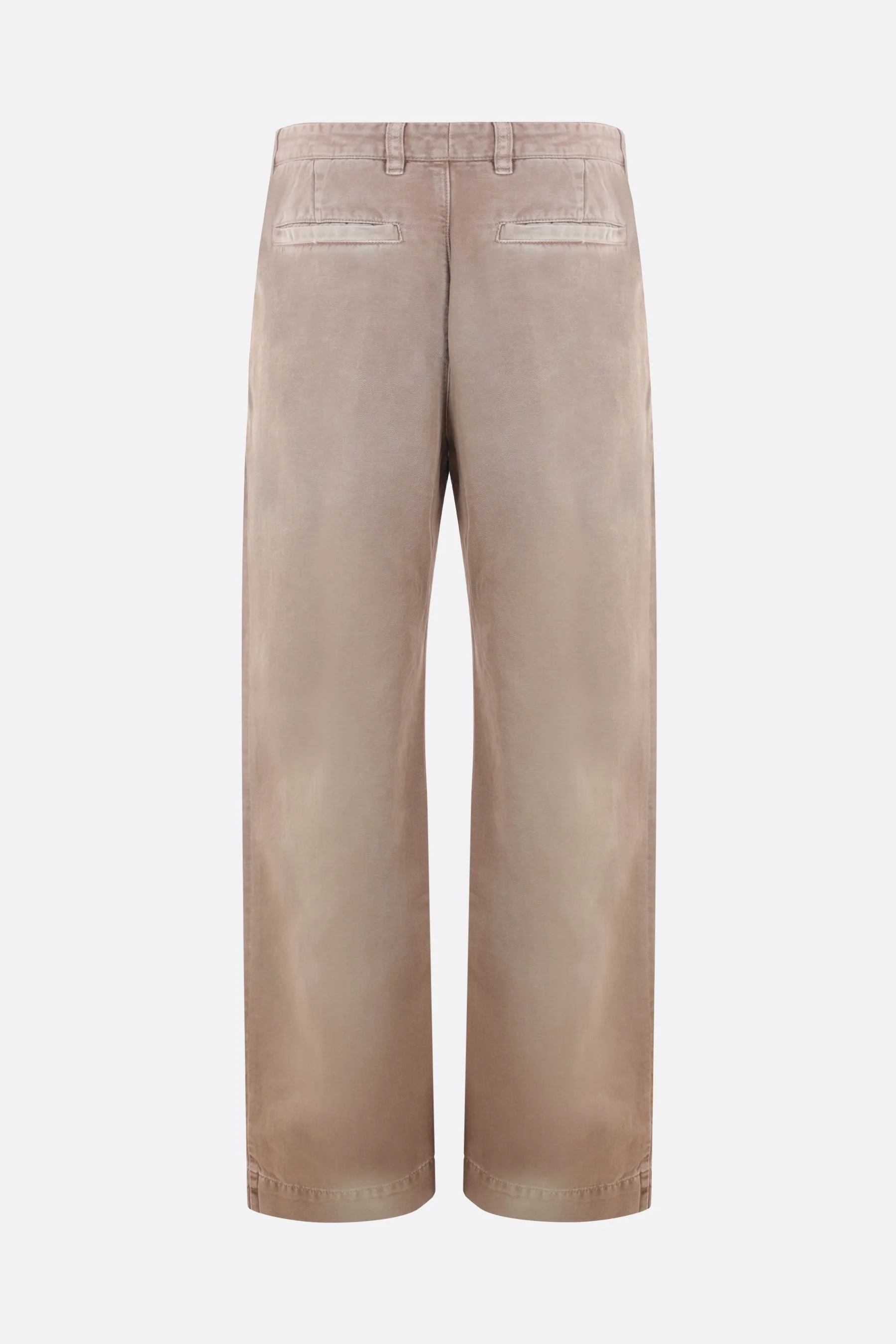 Fraser Pleated cotton and linen chino pants