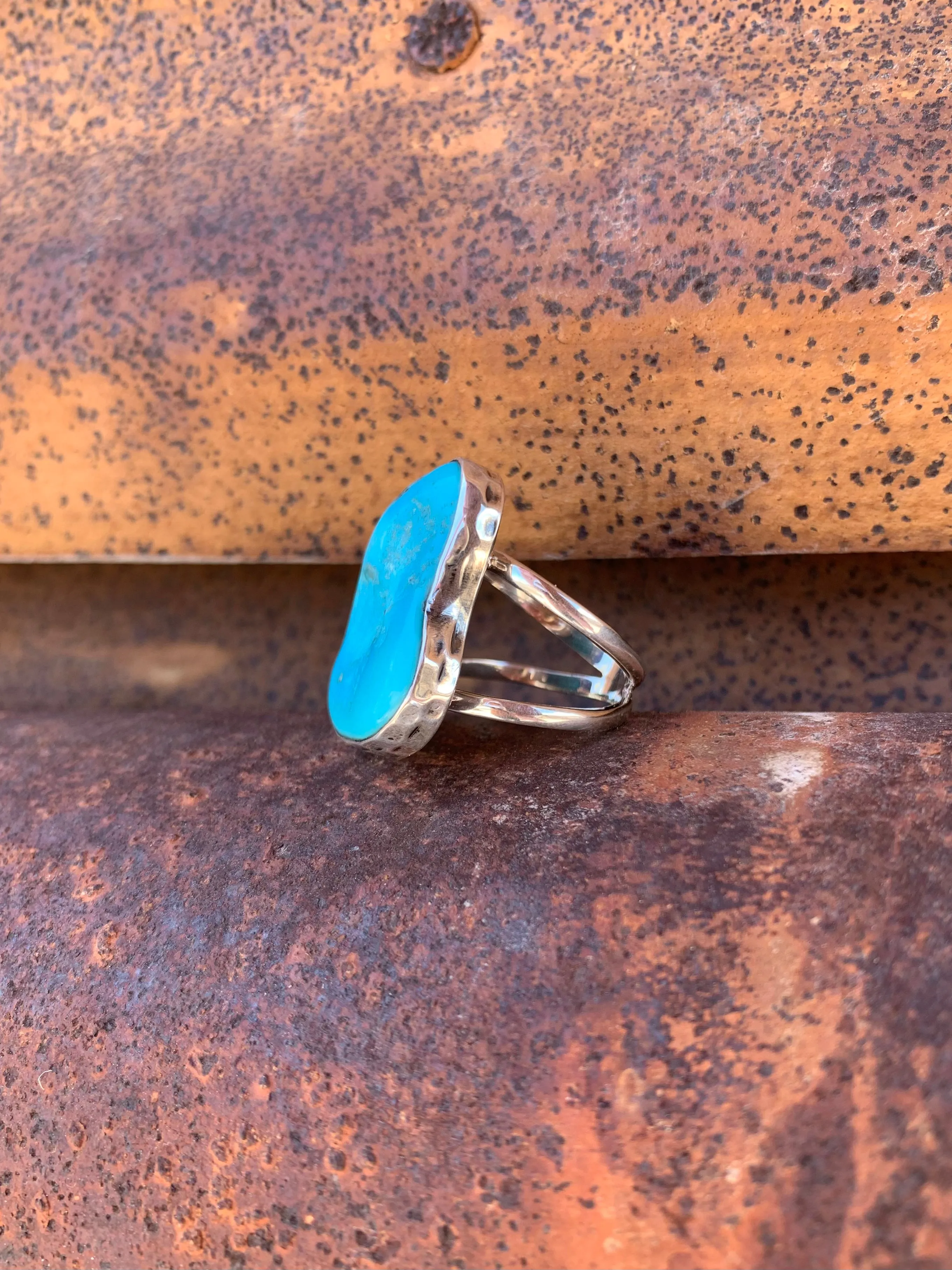 Freeform Turquoise ring size 8