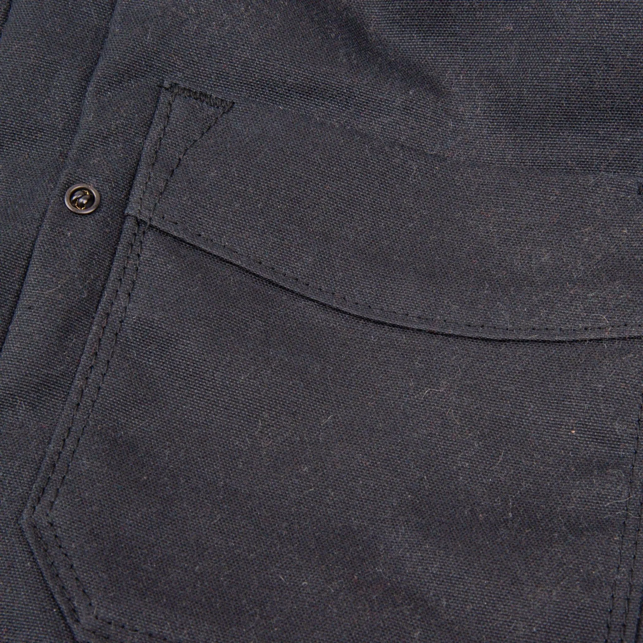 Freenote Cloth - Riders Jacket Waxed Canvas Black