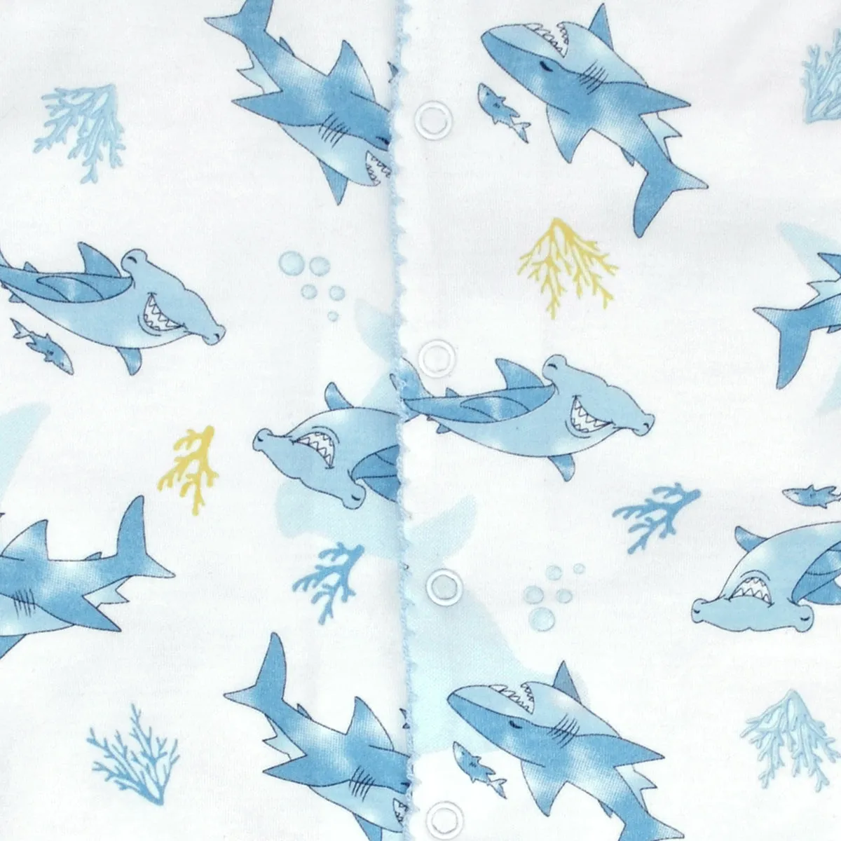 Friendly Sharks Printed Romper | Baby Boy