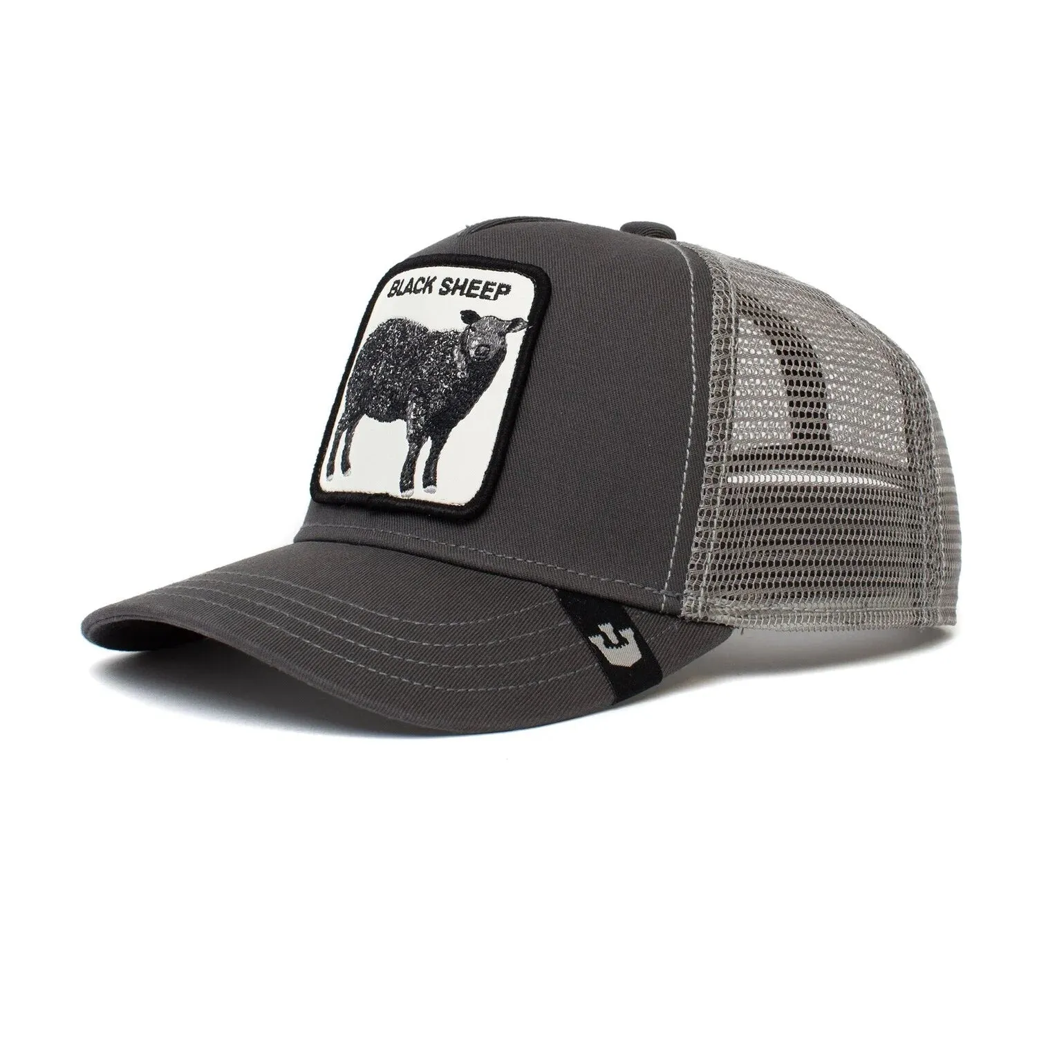 Goorin Bros Youth Sized Sheepie (Black Sheep) Trucker Hat (Grey)