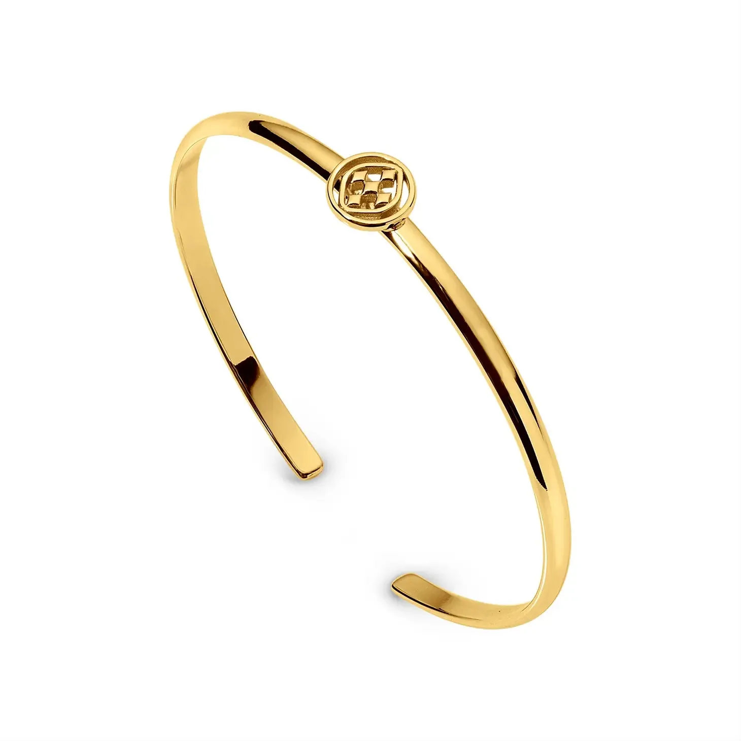 Gracewear Medallion Bangle - (gold or silver)