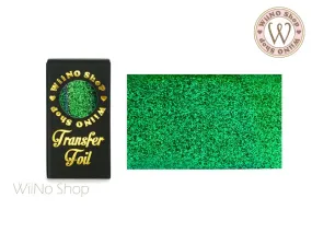 Green Holographic Sand Nail Transfer Foil (HL-S-06)