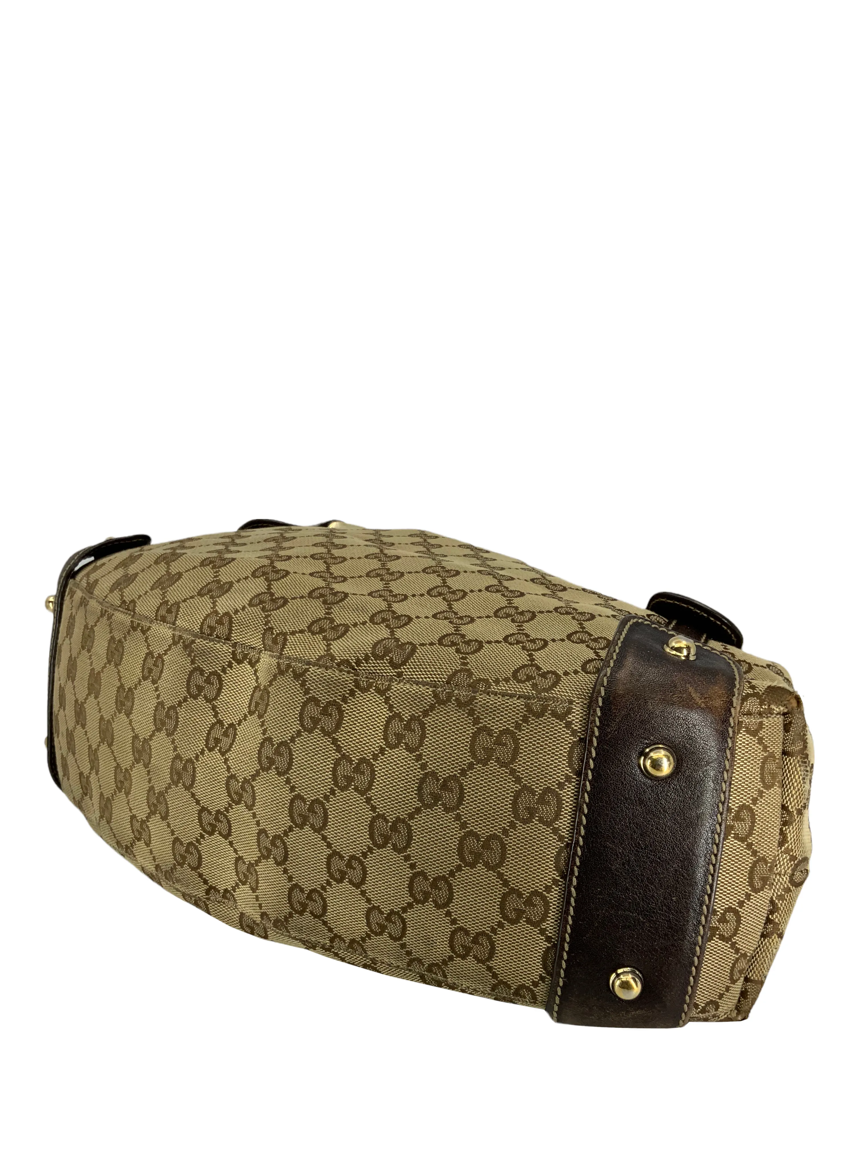 GUCCI Monogram Canvas Pelham Hobo