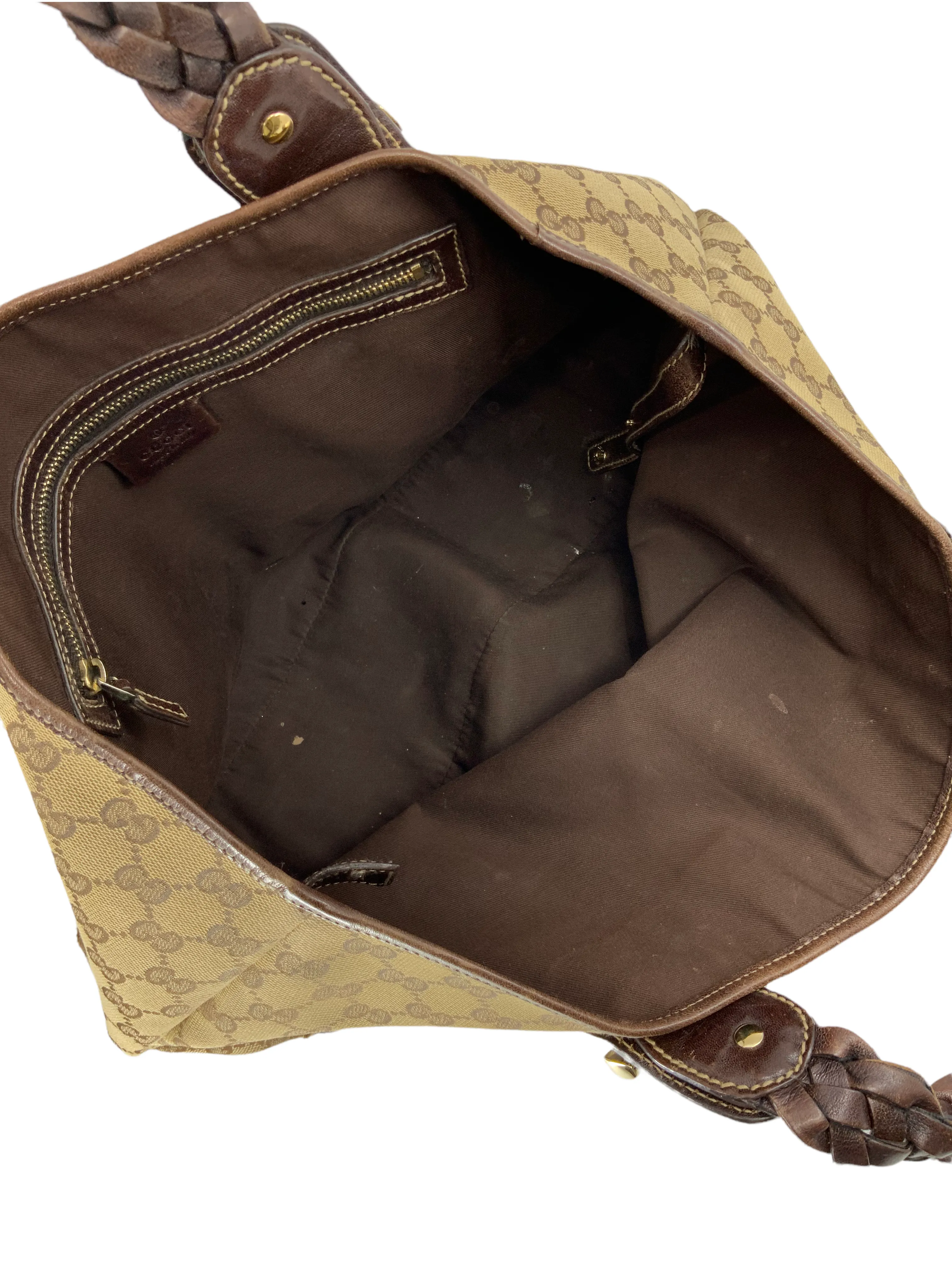 GUCCI Monogram Canvas Pelham Hobo