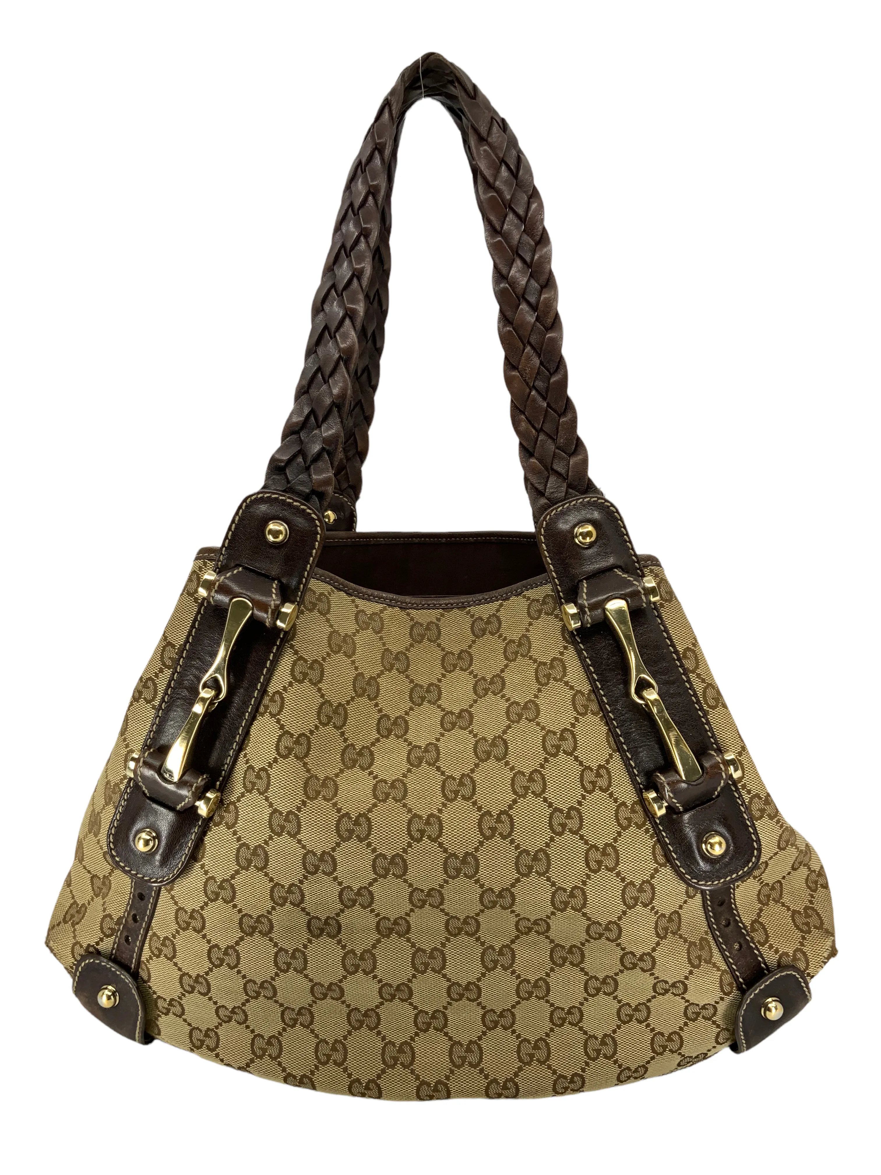 GUCCI Monogram Canvas Pelham Hobo