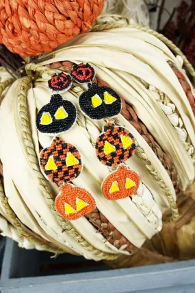 Halloween Beaded earrings