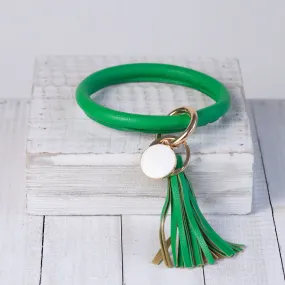 Hannah Hands Free Bangle Keychain-Green