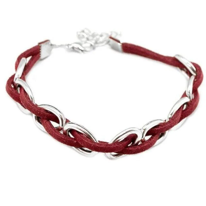 Hard to PerSUEDE Red Bracelet