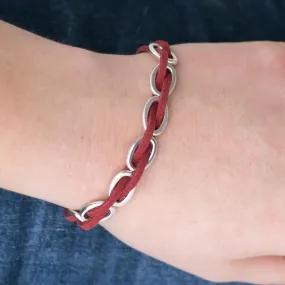 Hard to PerSUEDE Red Bracelet