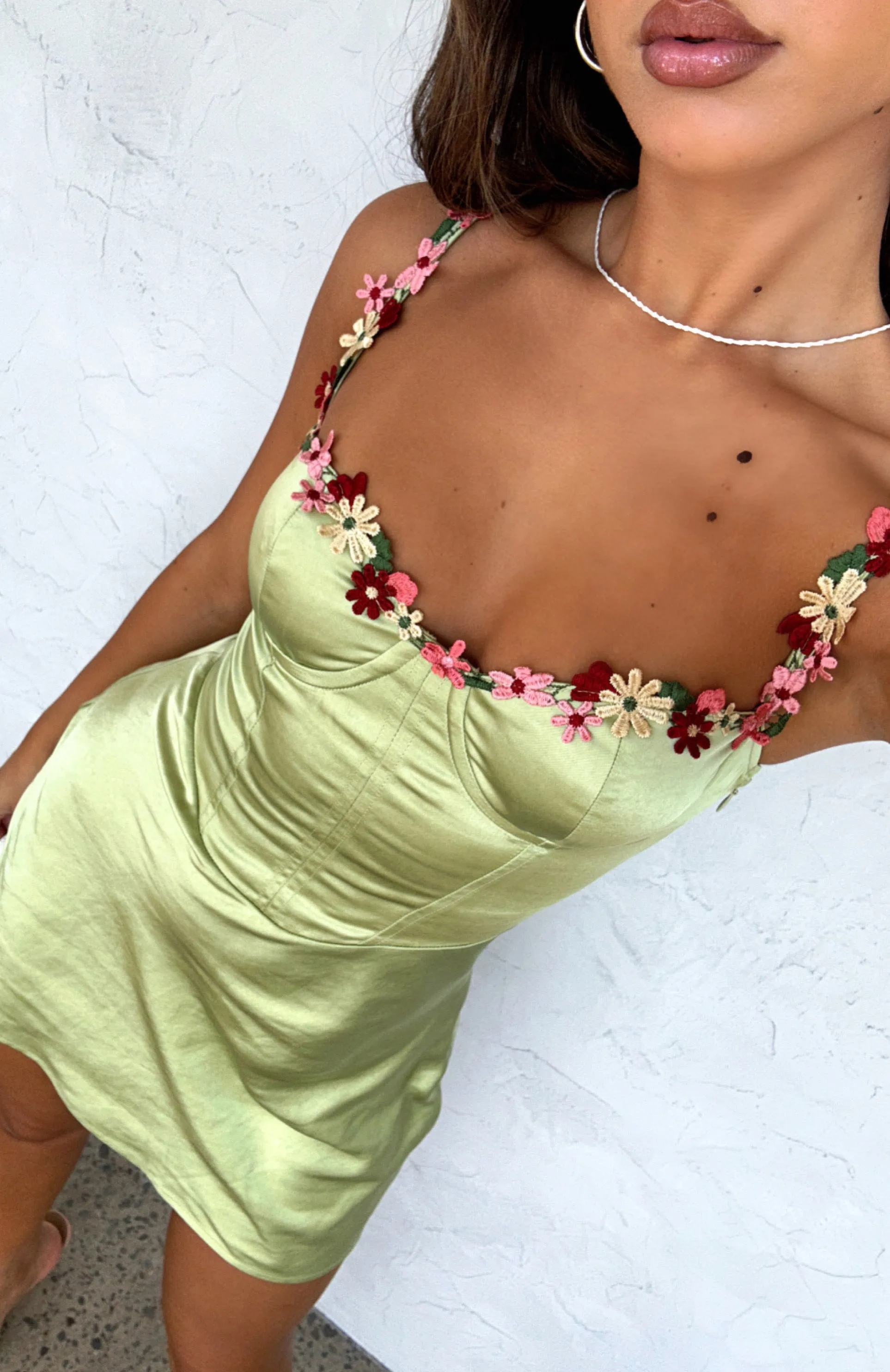 Heart Of The City Mini Dress Matcha