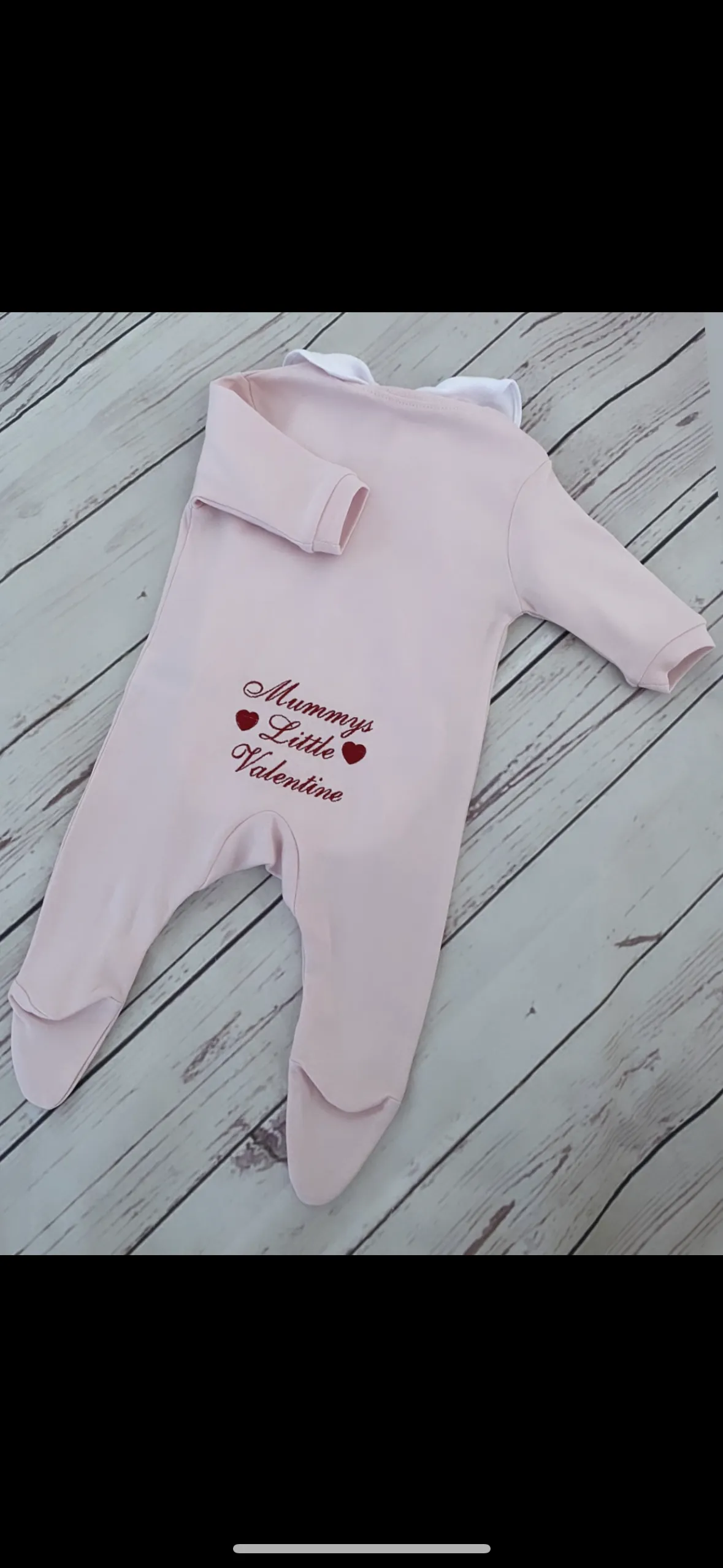 Heart Pink Sleepsuit