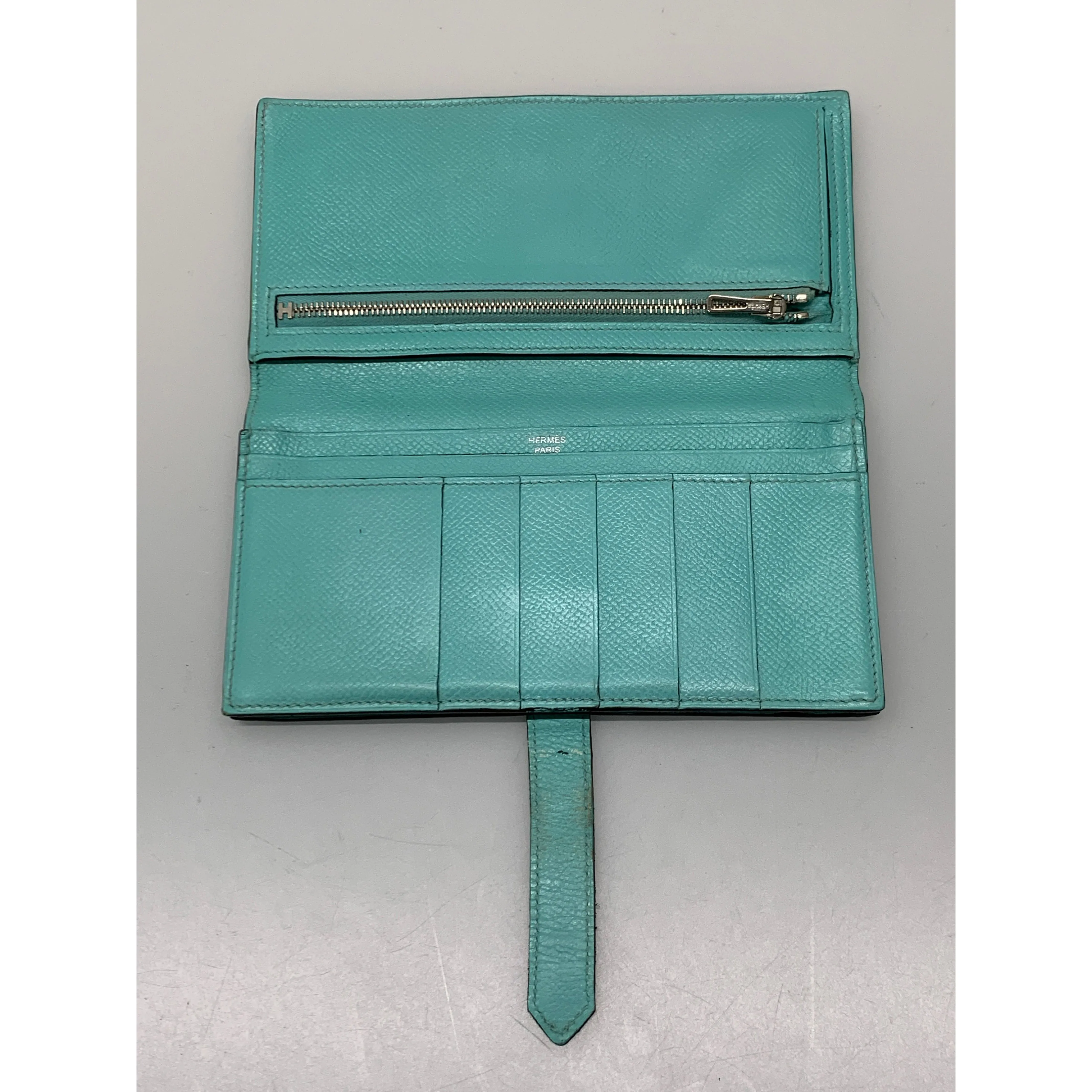 #HERMES/Long Wallet/IDG/Leather/Plain