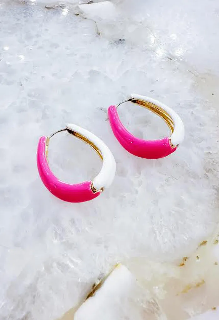 Holly Earrings-Pink