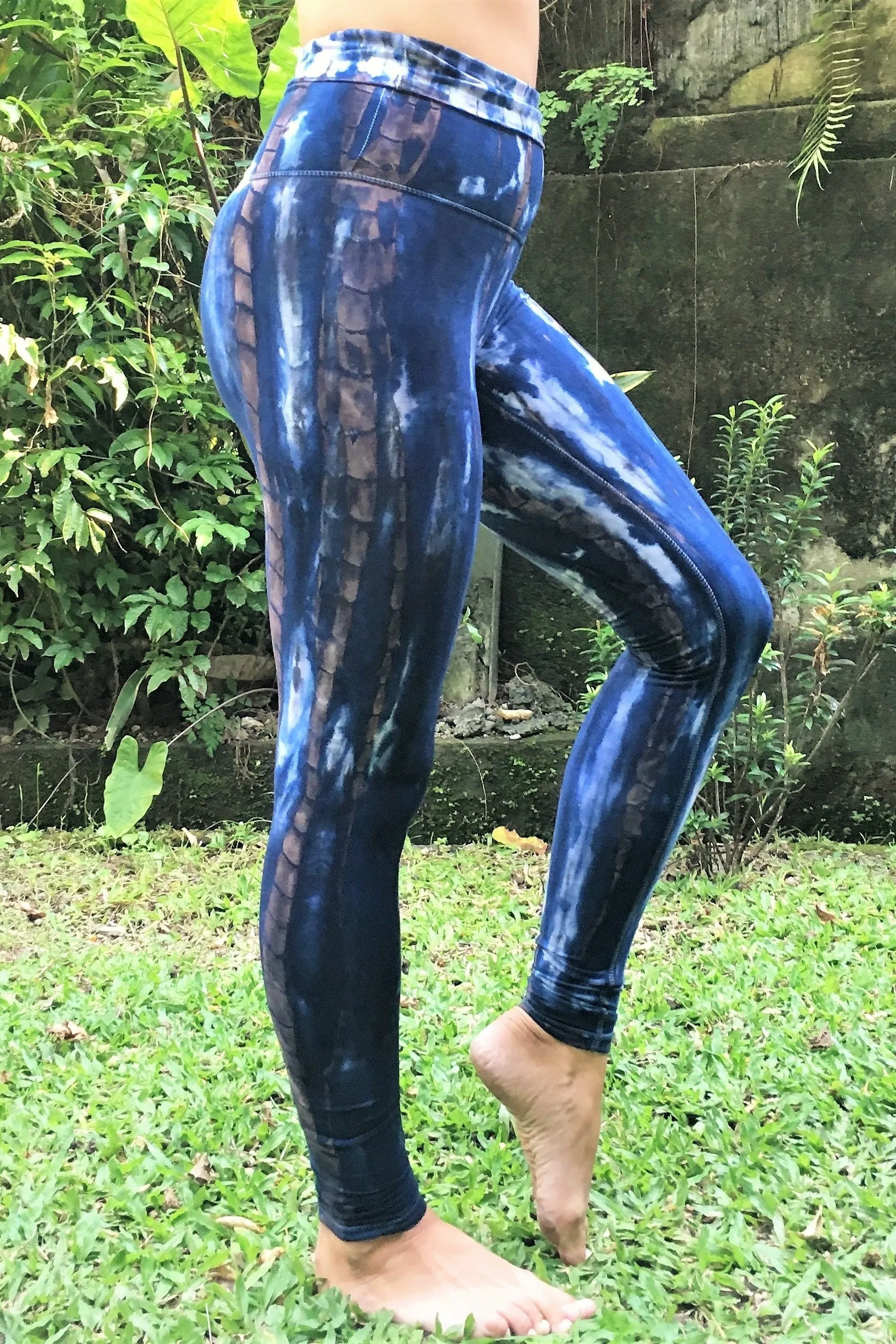 Indigo Earth Tie Dye Yoga Pants