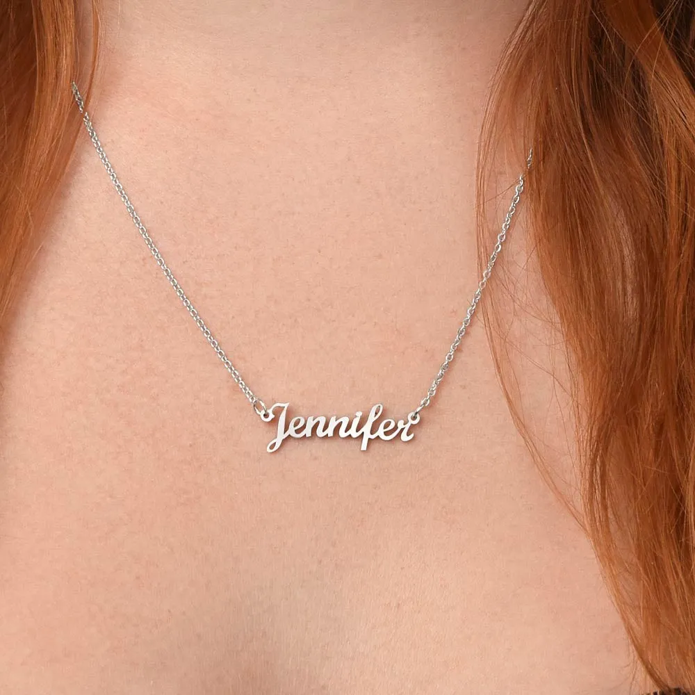 Inspirational Gift, You Are Braver Than You Believe, Custom Name Necklace For Her