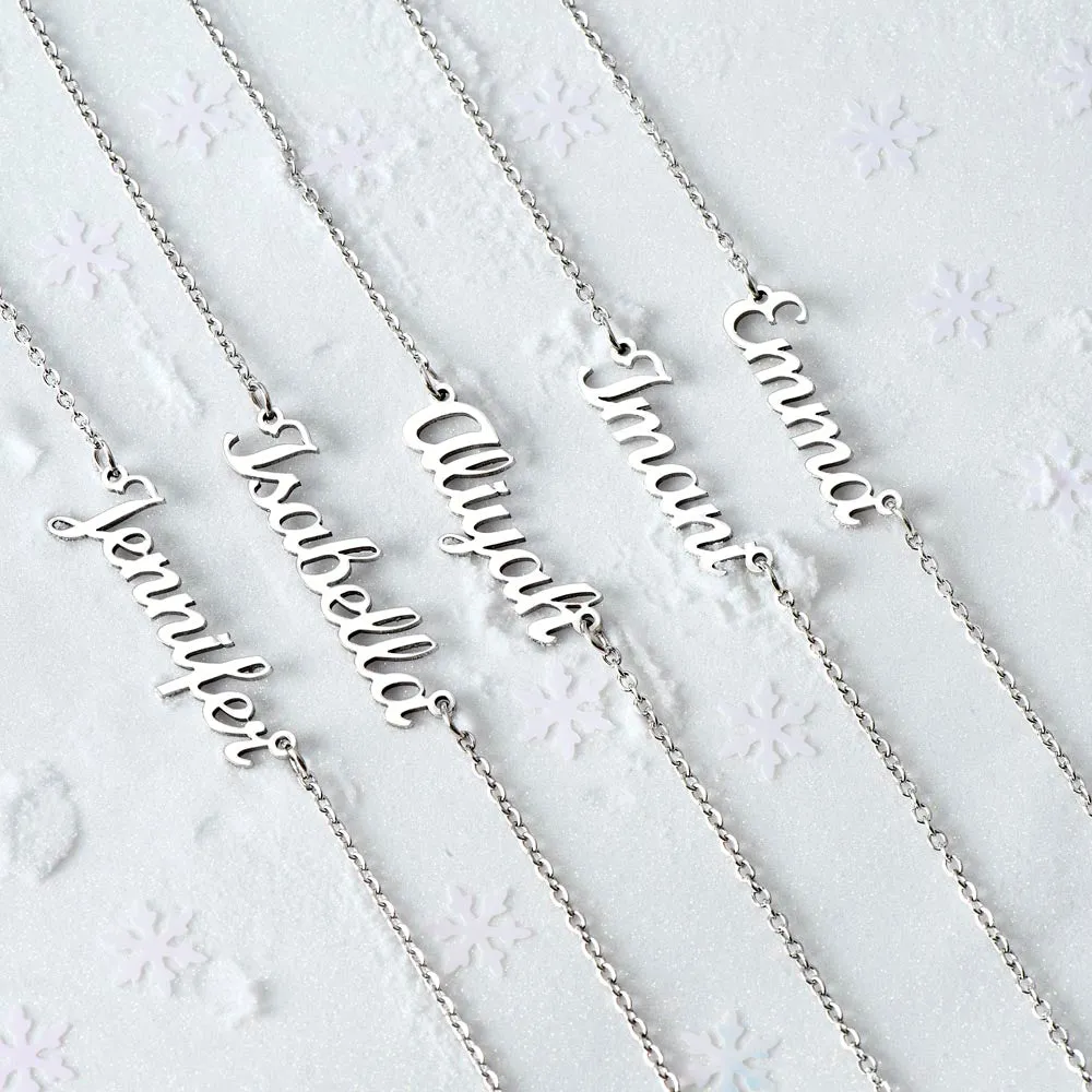 Inspirational Gift, You Are Braver Than You Believe, Custom Name Necklace For Her