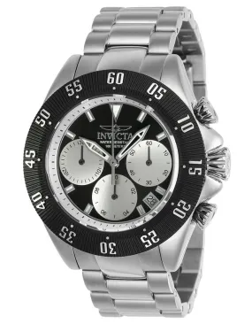 INVICTA Speedway Mens Chronograph - Black & Silver - Stainless Steel - Date