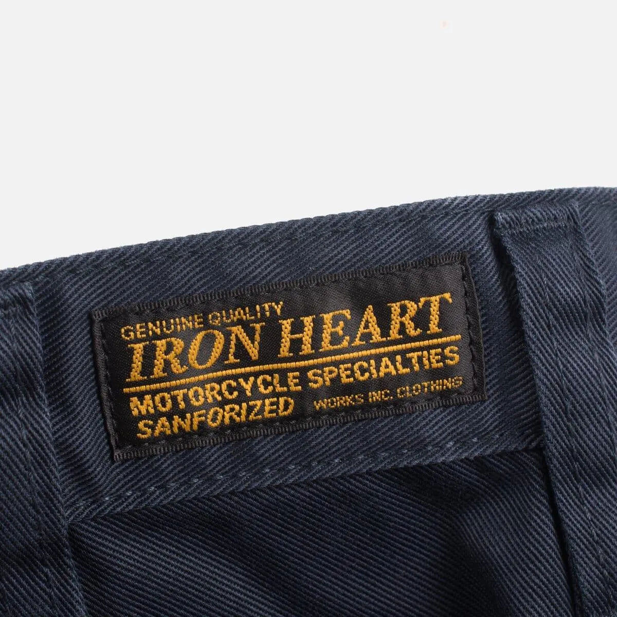 Iron Heart - IH-721 - 9oz Mercerised Selvedge Cotton Slim Tapered Chinos - Navy