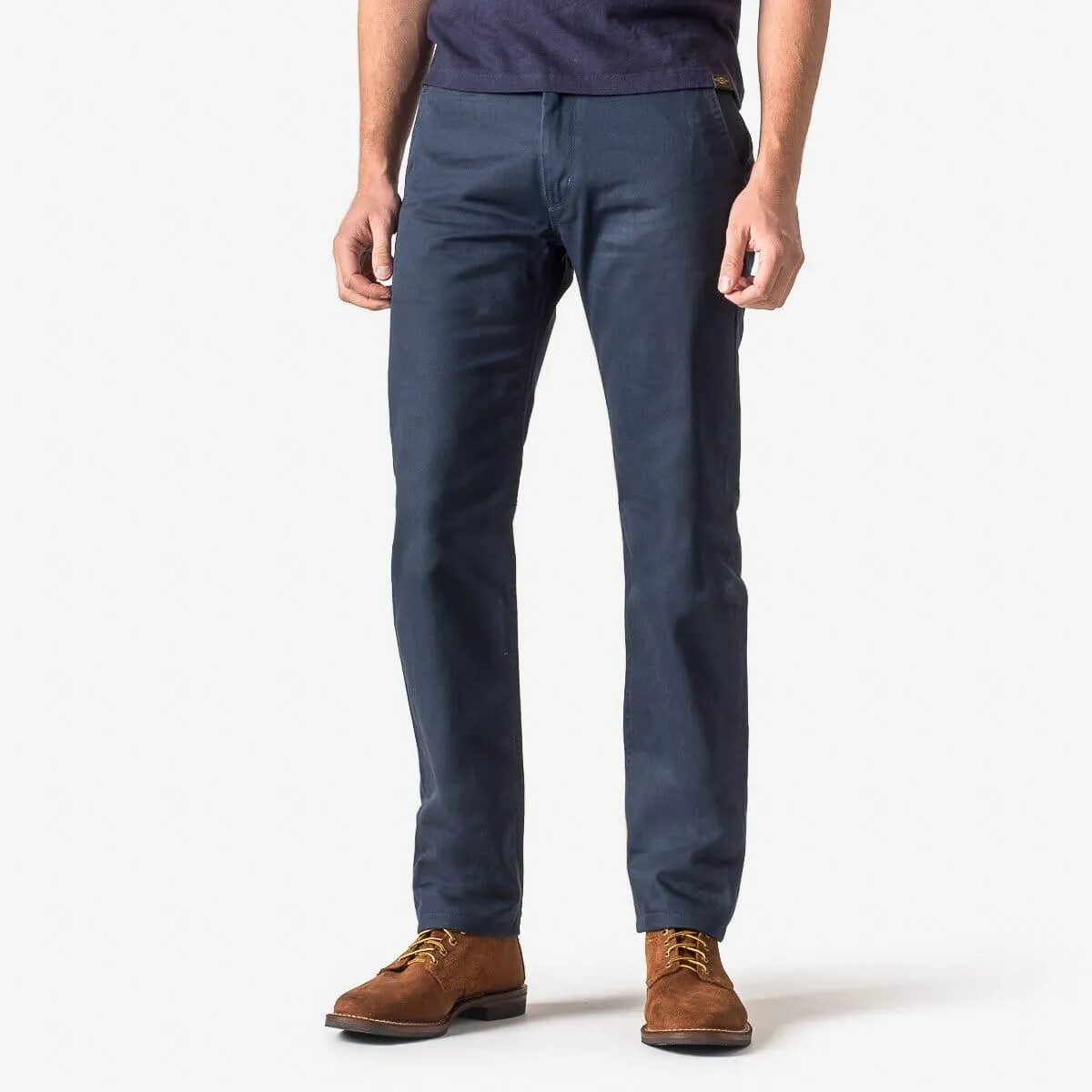 Iron Heart - IH-721 - 9oz Mercerised Selvedge Cotton Slim Tapered Chinos - Navy